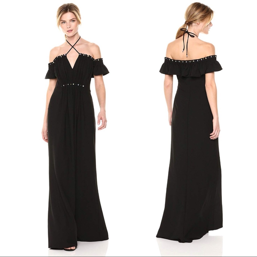 NWT ZAC Zac Posen Claudine Off-the-Shoulder Gown